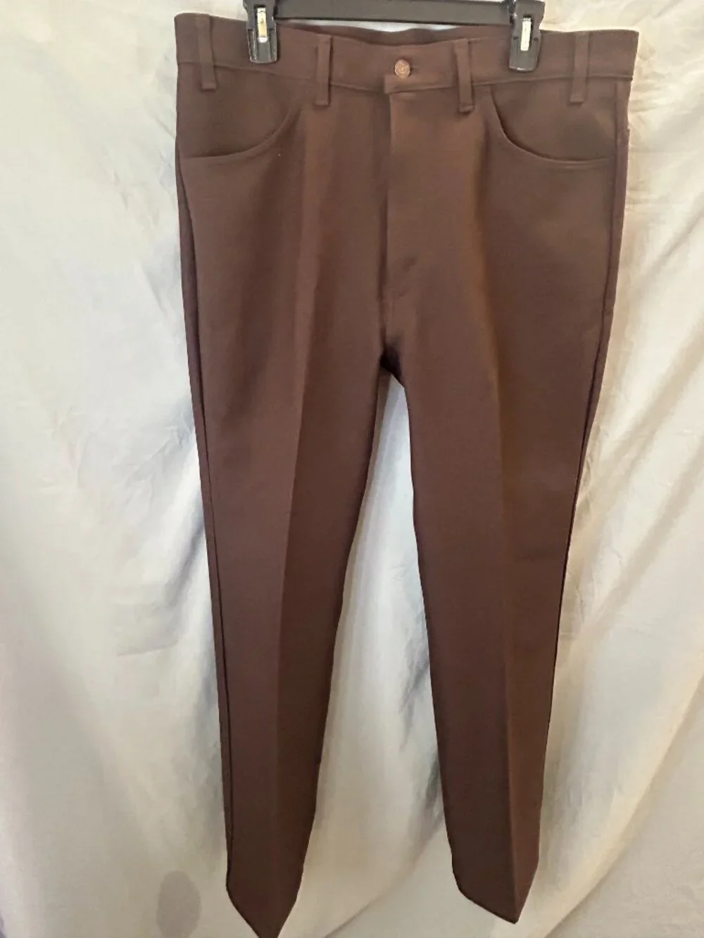 Vintage Levis 517 Pants Men's 38x34 Brown Collection Dacron Scoville Made in USA